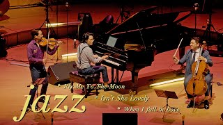 Miniatura de vídeo de "Top 3 "Jazz Song Medley" (Stevie Wonder, Nat King Cole)│Violin+Cello+Piano & Drum+Bass"