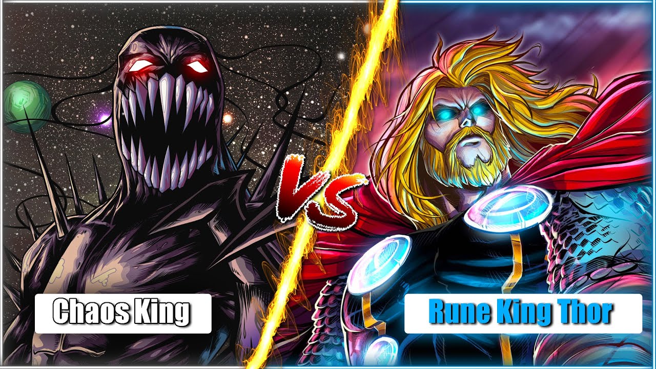 Chaos King vs Rune King Thor Who will win? Superpower Battle