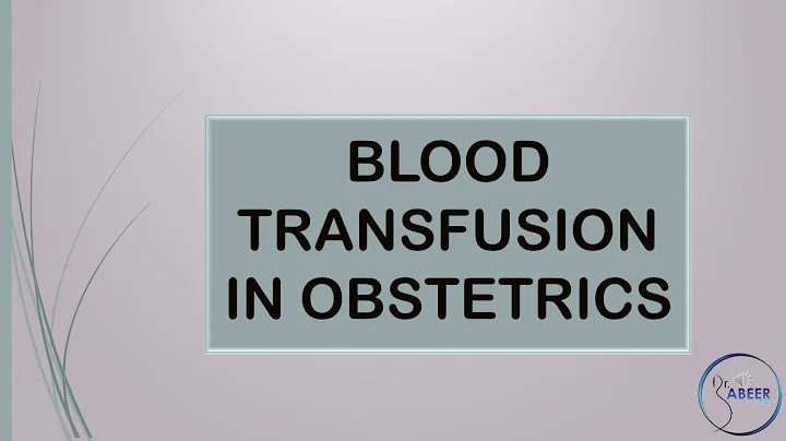 RCOG GUIDELINE BLOOD TRANSFUSION IN OBSTETRICS