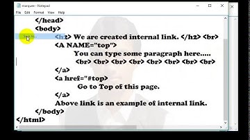Anchor tag internal Link with Example of HTML in Nepali By NP Rijal