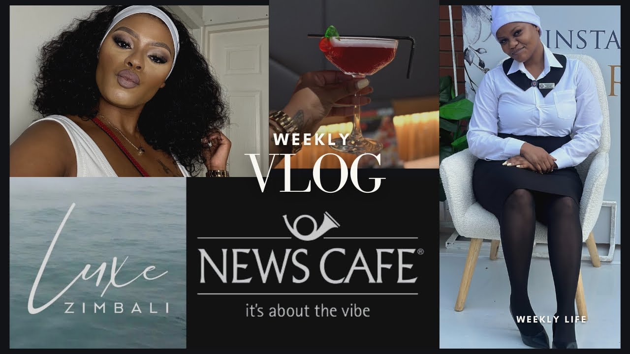 WEEKLY VLOG 😁❤️ II ZIMBALI SHOOT 🎥II CHURCH 🖤🤍II NEWS CAFÈ 🍹