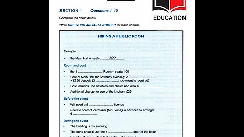 Cam_bridge 11 Listening Test 1 with ANSWER : HD QUALITY