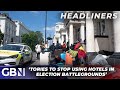 &#39;Tories to stop using hotels in election battlegrounds for migrants&#39; | The Times