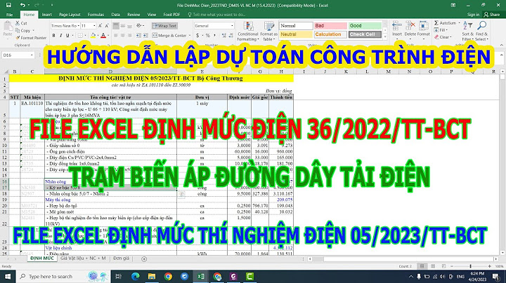 Bảng tính dự toán công trình filetype.excel năm 2024