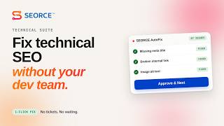 Technical SEO tools hand you errors. SEORCE hands you fixes. #SEO #TechnicalSEO #aiseo @Seorce