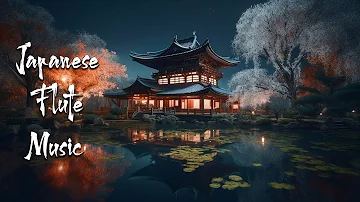 Relaxing in the Spring Night by the Lake - Japanese Flute Music For Meditation, Soothing, Healing