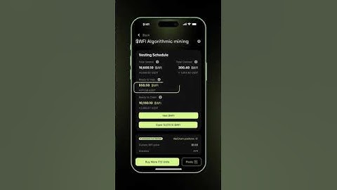 Hướng dẫn 7 – Cách Vest và Nhận phần thưởng $WFI #DeoBank#WeFi#WeChain#NgânHàngPhiTậpTrung