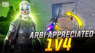 This Arbi Squad Sent Me Friend Request After 1v4 Clutch😈IPhone 11 | PUBG Mobile Montage