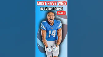 🚨The BEST Fantasy Football Wide Receivers in Every Round of Your Draft Part 1!🚨 #nfl #fantasy thumbnail