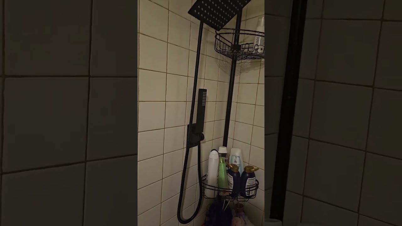 My new Temu Rain shower head system installed all by myself .  Nunis crafts and Hauls