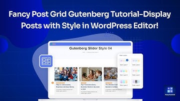 📌Fancy Post Grid Gutenberg Tutorial – Display Posts with Style in WordPress Editor!