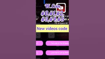 W-Coin Space Video codes | YouTube video code W Coin #W Coin Airdrop update #wcoinlisting #wcoincode
