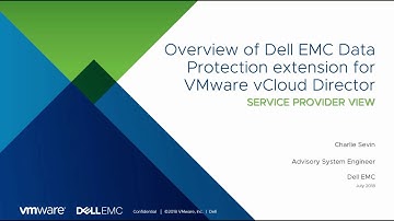 vCloud Director and Avamar Backup as a Service - Provider View