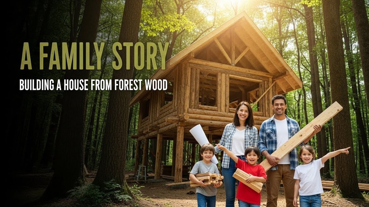 A Family Story  Building a House from Forest Wood