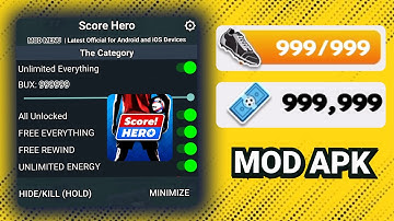 Score! Hero MOD APK 2025 🔥 Unlimited Money + All Items Unlocked | Free Shopping for Android & iOS