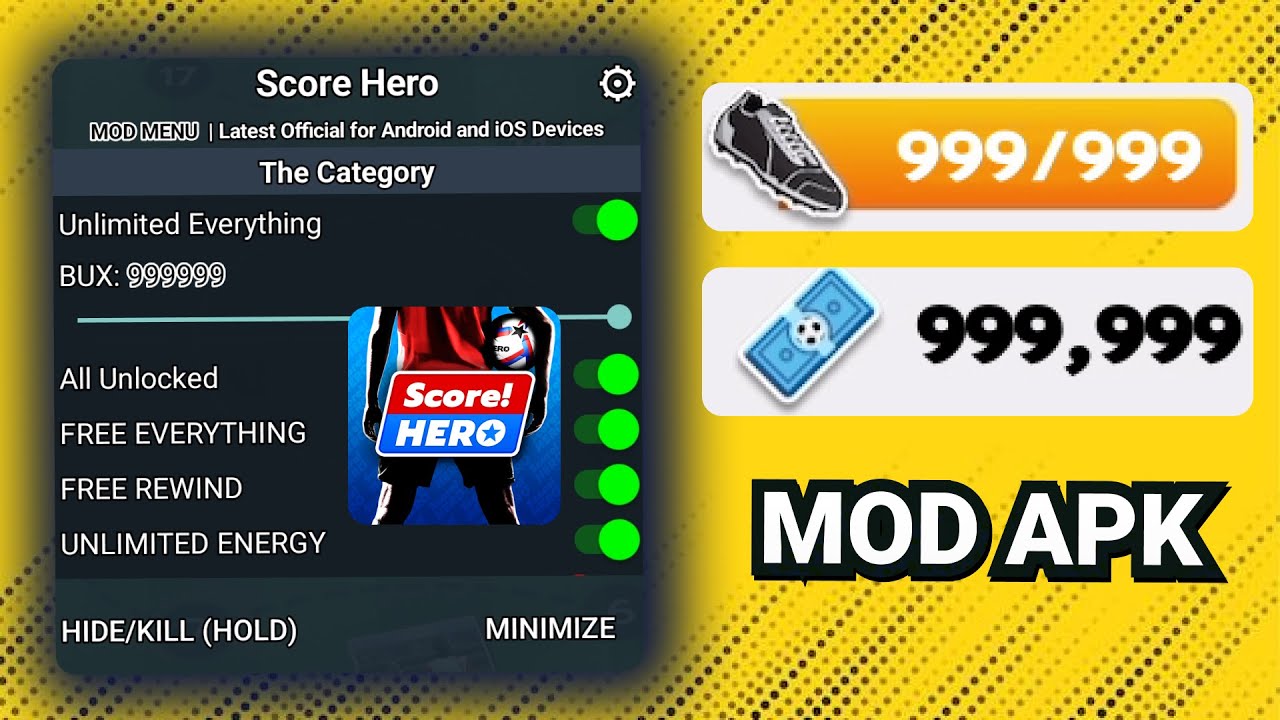 Score! Hero MOD APK 2026 🔥 Unlimited Money + All