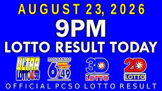 9pm Lotto Result Today August 23 2026 PCSO