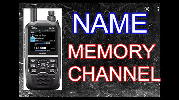 ICOM ID-52 NAME MEMORY CHANNEL