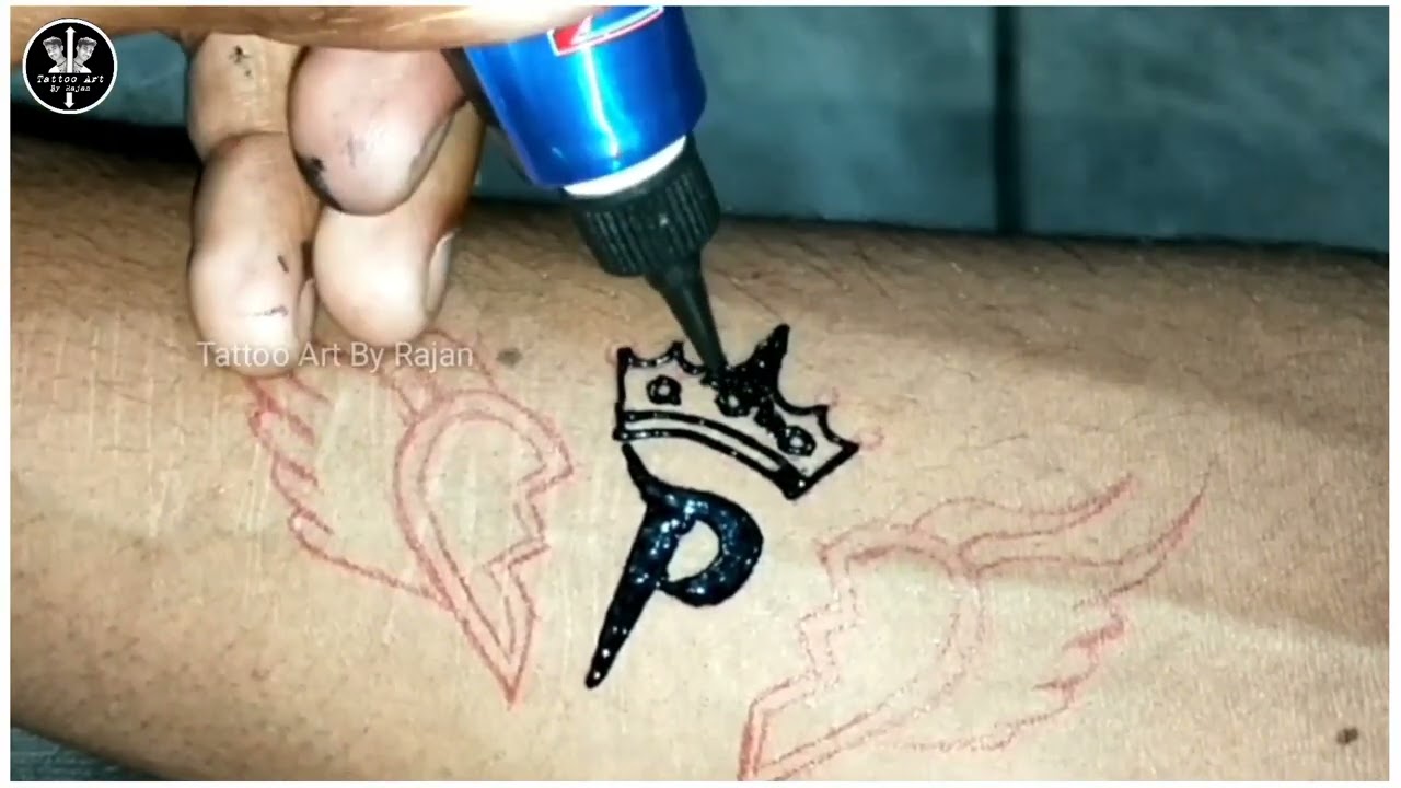 P letter tattoo design | how to make tattoo | p tattoo | letters tattoo | unique tattoo designs