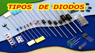 TIPOS DE DIODOS: ZENER, PIN, GUNN, SHOCKLEY, TÚNEL, VARICAP, SCHOTTKY,  FOTO-DIODO, LED.