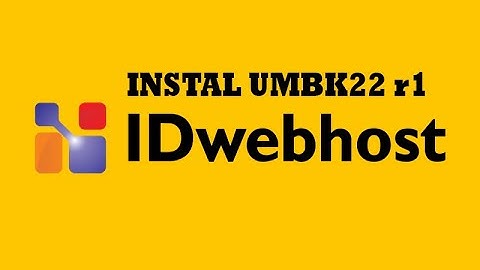 UMBKCBT - Cara Instal di Hosting IDwebHost