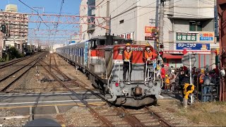 都営三田線新型車両6500形の甲種輸送 (第1編成)