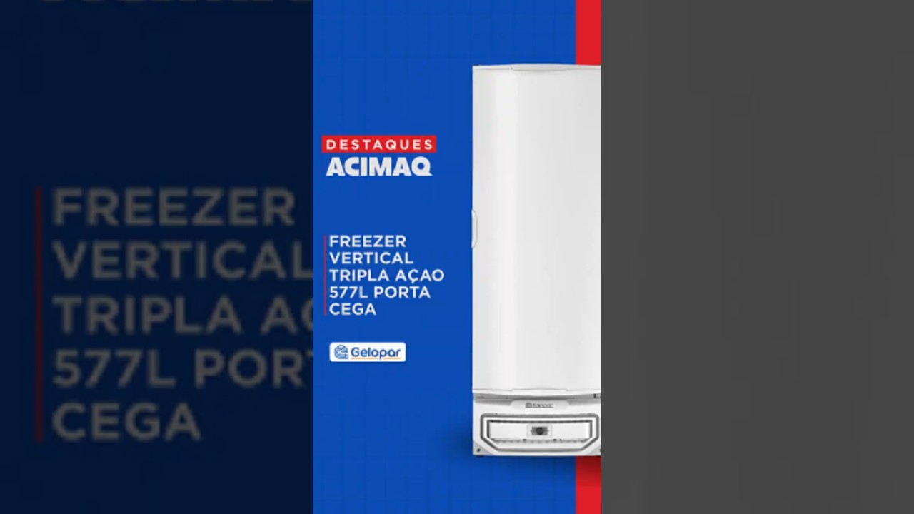 Freezer Vertical Tripla Ação Gpc-57 Te Branco 577L Porta Cega 220V