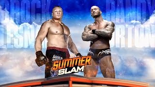 WWE || Brock Lesnar Vs Randy Orton  Brock Bloody Attack on Randy || Summerslam 2017