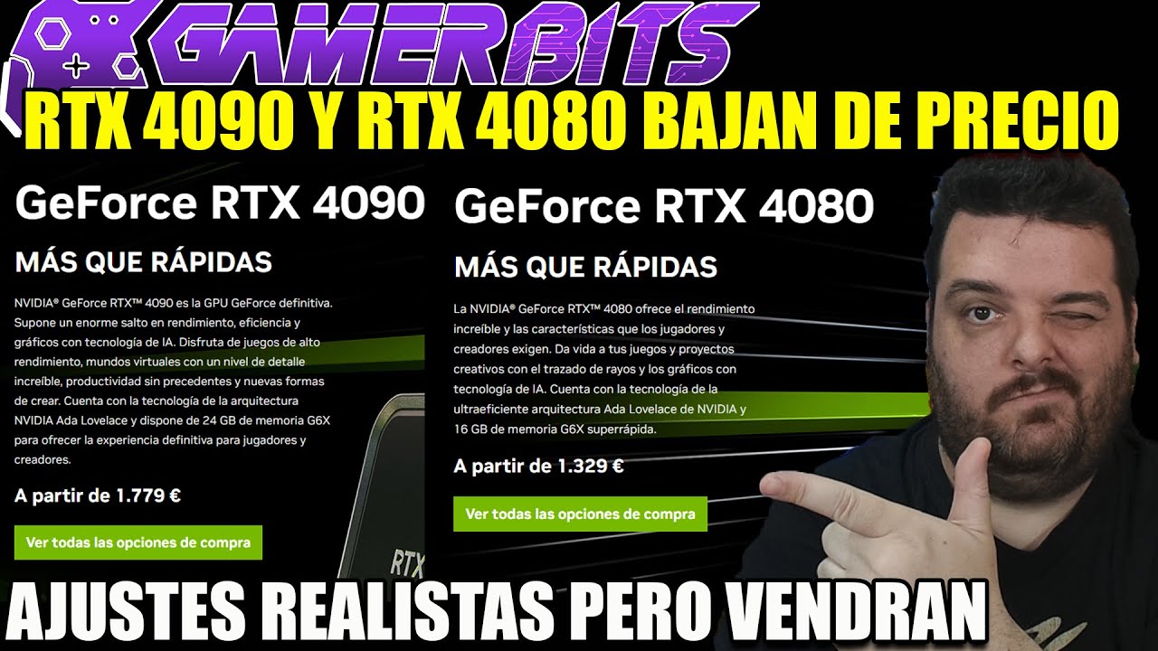 NVIDIA rebaja los precios oficiales de las RTX 4090 y RTX 4080 - YouTube