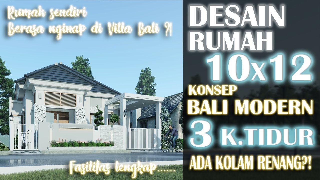 Desain Rumah 10x12 M Dengan Kolam Renang Youtube