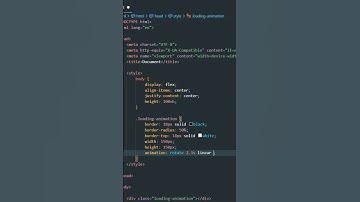 How To Make Loading Animation | Html Css
