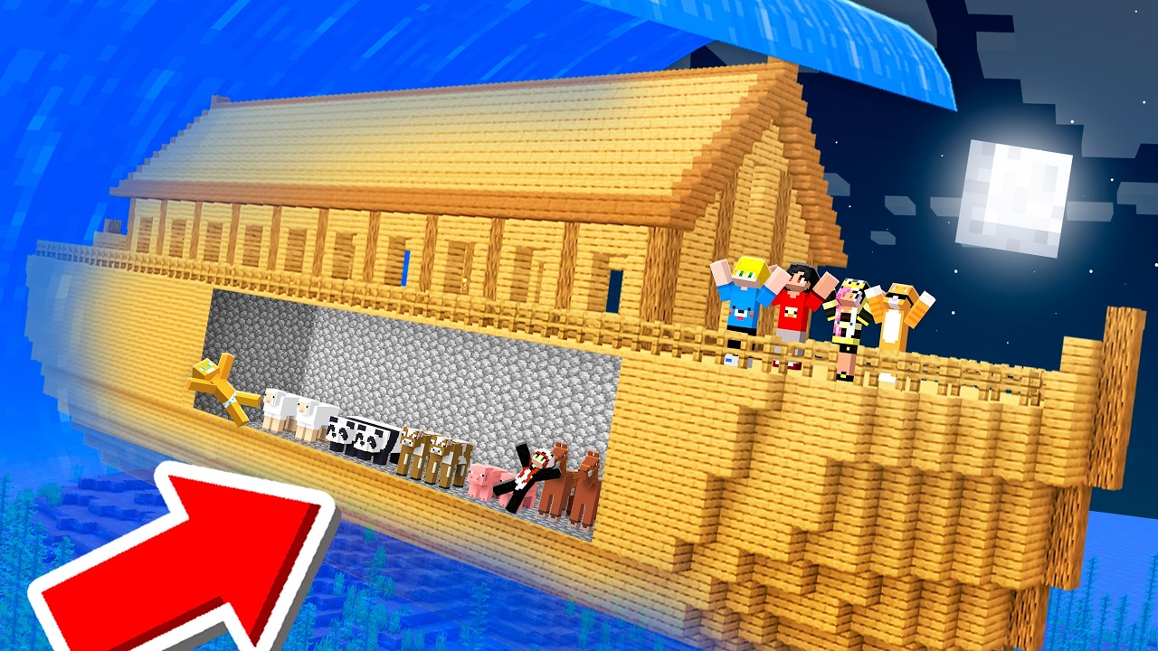 We took the Greatest Trip with Noah's Ark in Minecraft!