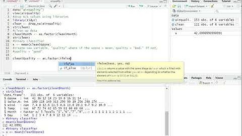 Introduction to Data Analysis and Cleaning in RStudio | R | Air Quality Dataset |