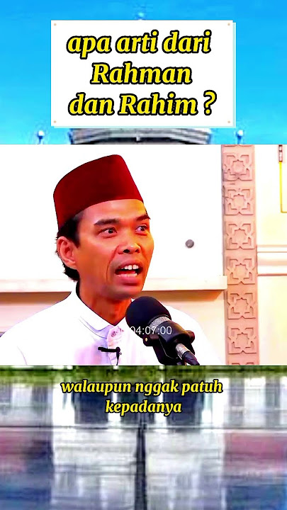 Apa Arti Rahman dan Rahim ? #ustadzabdulsomad #danielmananta #ceramah #kajianislam #islam #dakwah