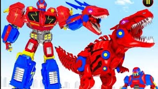 Game seru..Police Dino Robot Car screenshot 5