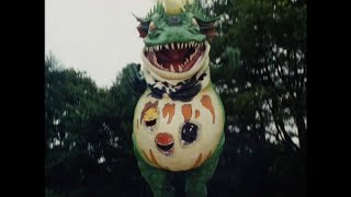 Terror Toad Swallows Trini, Zack, Jason, and Billy (Yellow, Black, Red, and Blue Rangers)