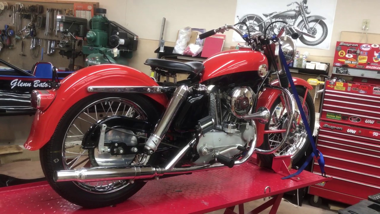 1957 Harley Davidson Sportster 57XL 1118 Walk Around - YouTube