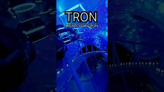 Tron Lightcycle Run Night Launch  tron rollercoaster wdw