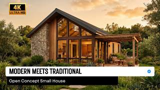 Modern Meets Traditional | Open Concept Small House