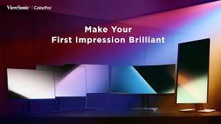 Make Your First Impression Brilliant - Viewsonic Colorpro Vp56 Series Monitors Made For Creators