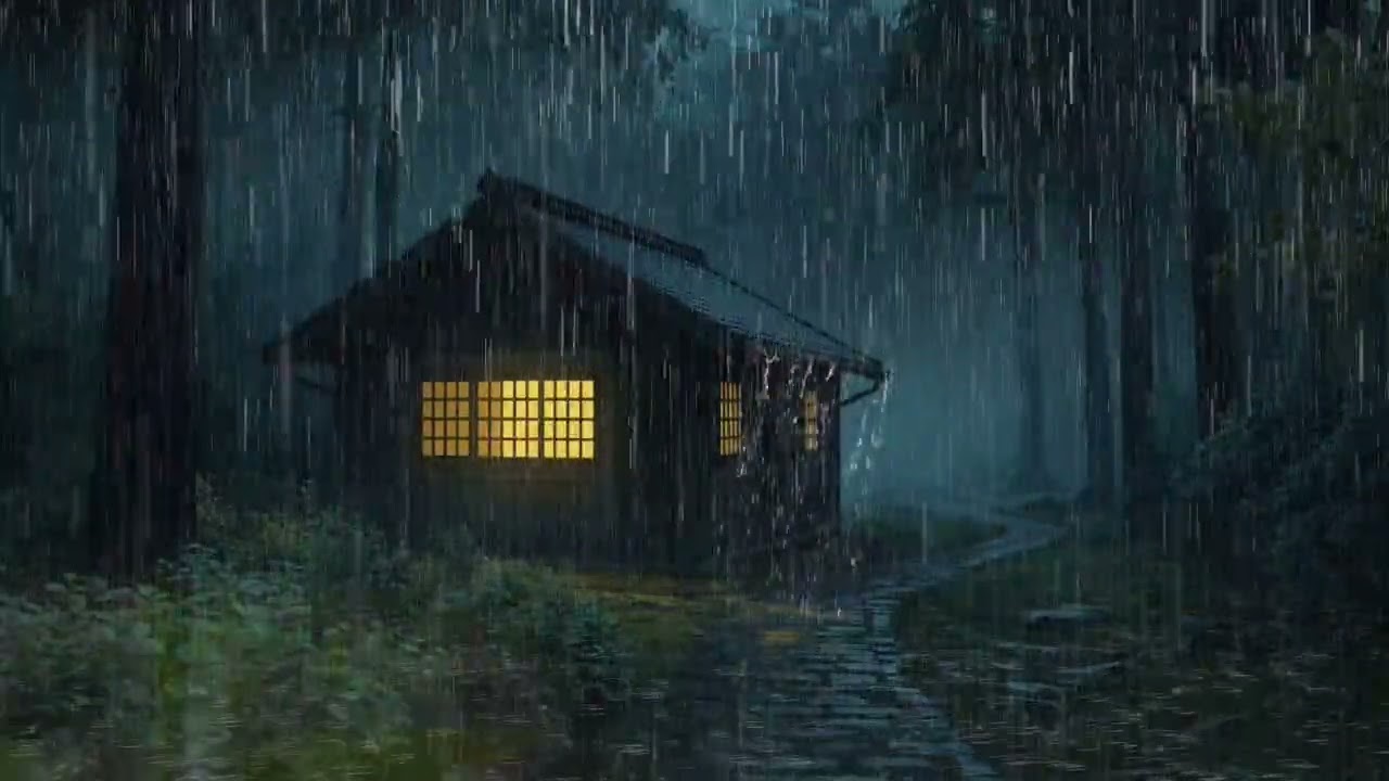 Heavy Rain in the Forest to Help You Fall Asleep Fast