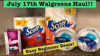 Walgreens Extreme Couponing Haul July 17th Coupon Beginner Deals Cheap Poise Scott s Dixie
