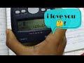 How to write i love you from scientific calculator fx-82MS | Calculator Tricks