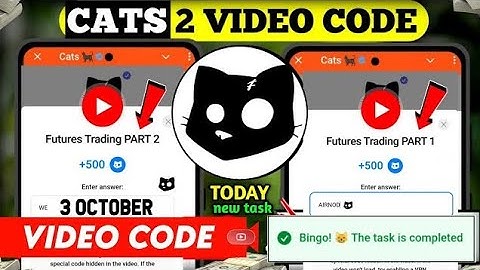 Futures Trading PART 2 & 1 Cats Code | Cats Youtube Code Today | 3 October Cats new video code task