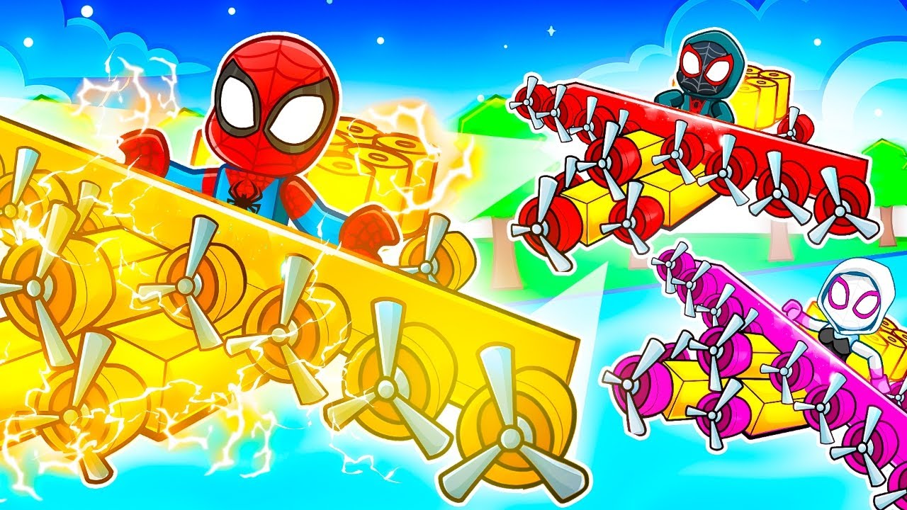 I Spent $896,754,231 For The FASTEST SPIDERMAN PLANE in Roblox Build A Plane!
