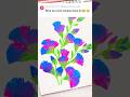 Pink and Blue Flowers painted 🩷✨💙👌| #ytshorts #shorts #art #nsarttutorial #drawing #painting