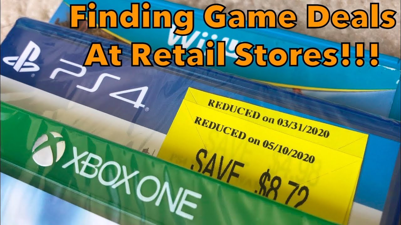Retail Store Clearance Racks And Bargain Bins. Live Video Game Hunting