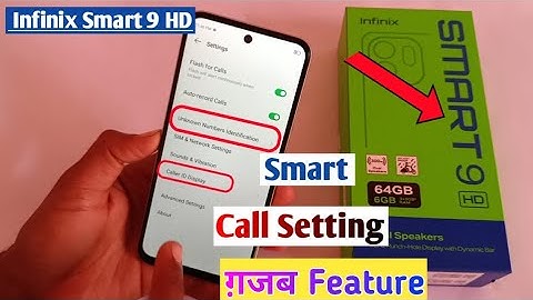 infinix smart 9 hd call setting kaise kare? | how to smart calling in infinix smart 9 hd