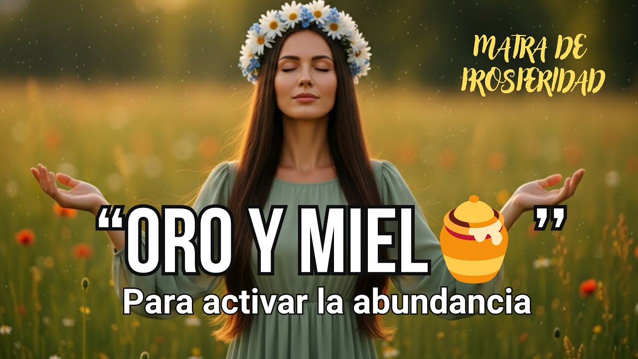 🌟ORO Y MIEL - Mantra de prosperidad para activar la abundancia ...