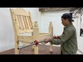 Extremely Creative Woodworking Ideas With Wooden Lathe // A Chair With An Extremely Unique Design